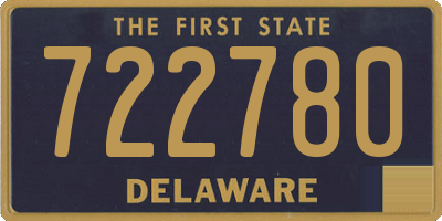 DE license plate 722780
