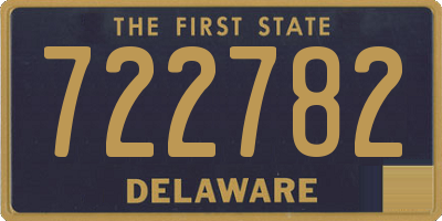 DE license plate 722782