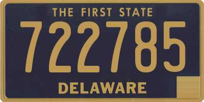 DE license plate 722785