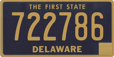 DE license plate 722786