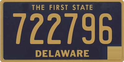 DE license plate 722796