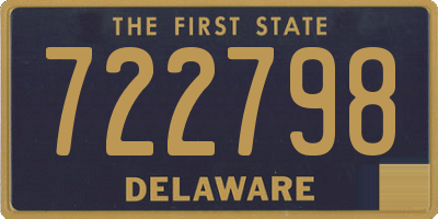 DE license plate 722798
