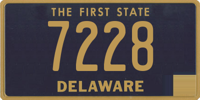 DE license plate 7228