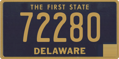 DE license plate 72280