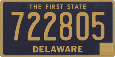 DE license plate 722805