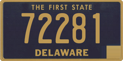 DE license plate 72281