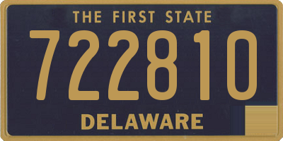 DE license plate 722810