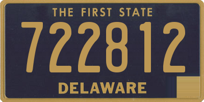 DE license plate 722812