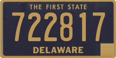 DE license plate 722817