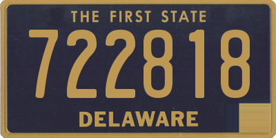 DE license plate 722818