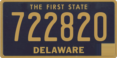 DE license plate 722820