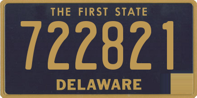 DE license plate 722821