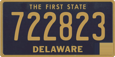 DE license plate 722823