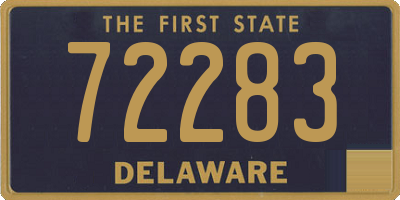 DE license plate 72283