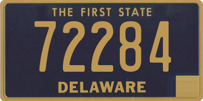 DE license plate 72284