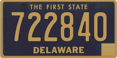 DE license plate 722840