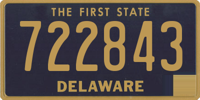DE license plate 722843