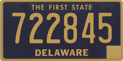 DE license plate 722845