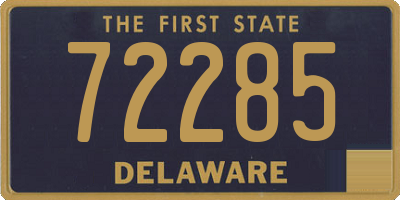 DE license plate 72285