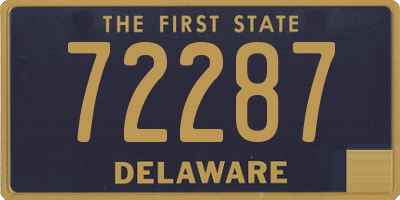 DE license plate 72287