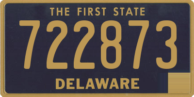 DE license plate 722873