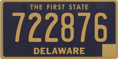 DE license plate 722876