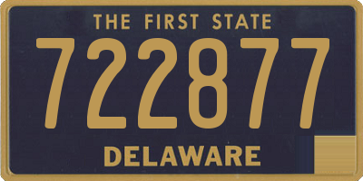 DE license plate 722877