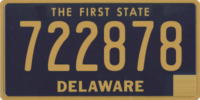 DE license plate 722878