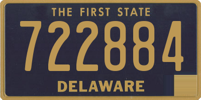 DE license plate 722884