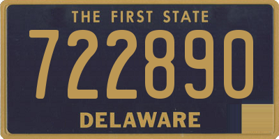 DE license plate 722890