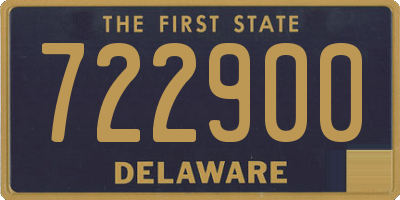 DE license plate 722900