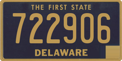 DE license plate 722906