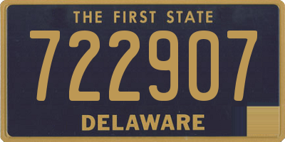 DE license plate 722907