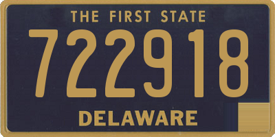 DE license plate 722918
