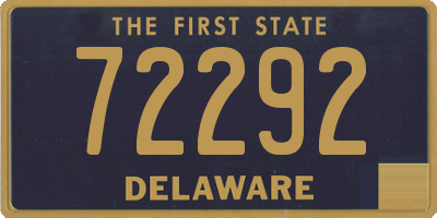 DE license plate 72292