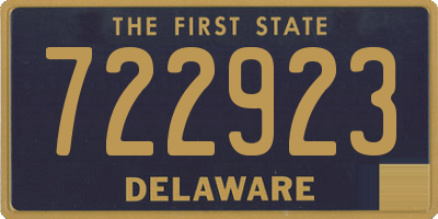 DE license plate 722923