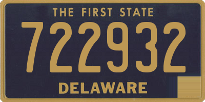 DE license plate 722932