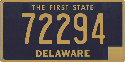 DE license plate 72294