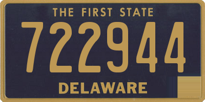 DE license plate 722944