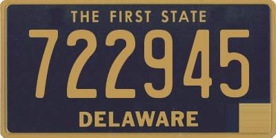 DE license plate 722945