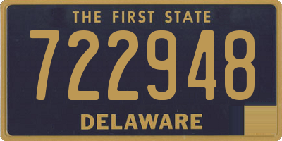 DE license plate 722948