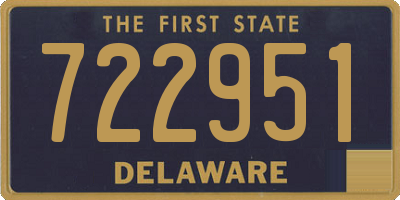 DE license plate 722951