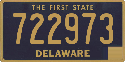 DE license plate 722973