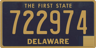 DE license plate 722974