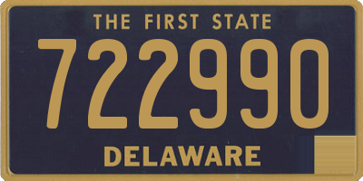 DE license plate 722990