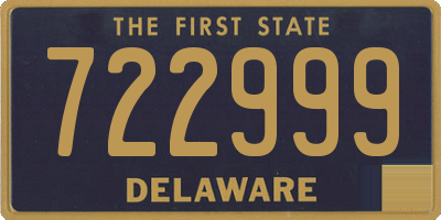 DE license plate 722999