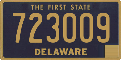 DE license plate 723009