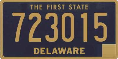 DE license plate 723015