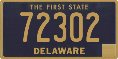 DE license plate 72302
