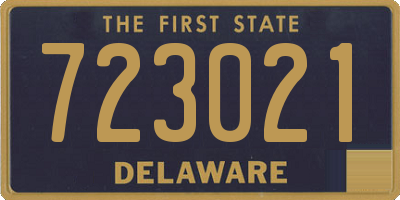DE license plate 723021